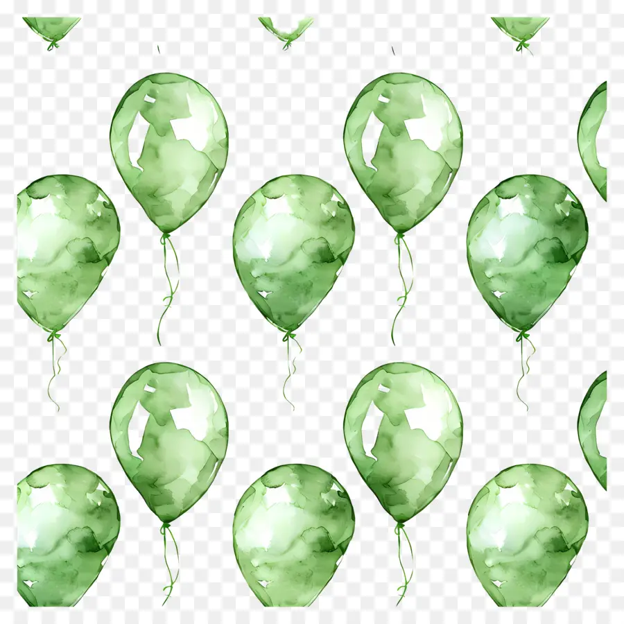 Fond Vert，Ballons Verts PNG