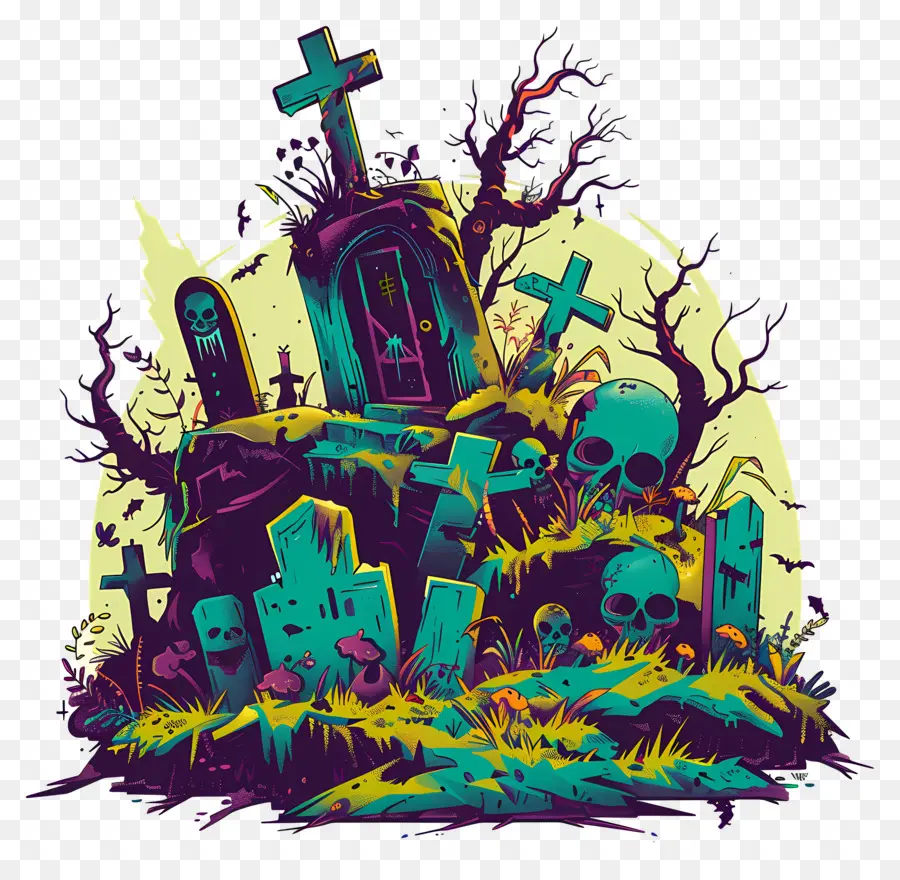 Cimetière De Zombies，Cimetière PNG