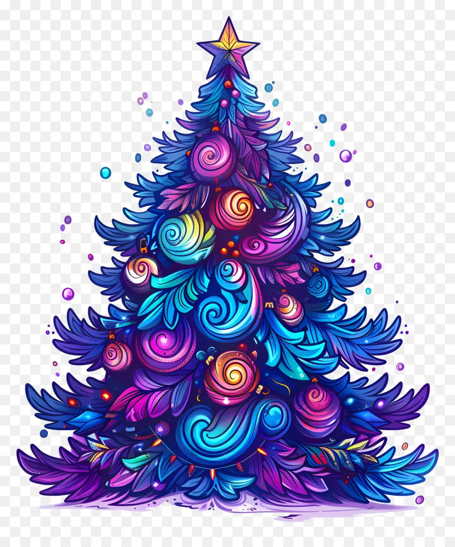 Arbre De Noël，Arbre De Noël Coloré PNG