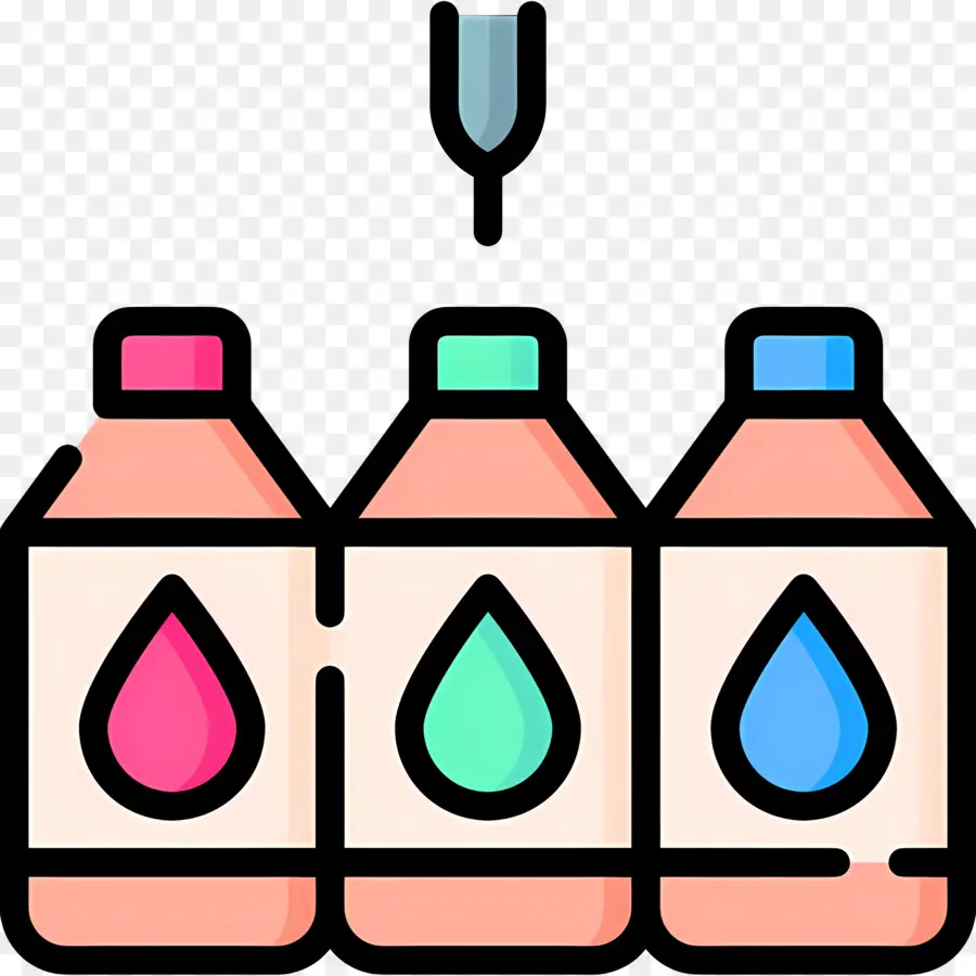 Bouteille De Peinture，Bouteilles Colorées PNG