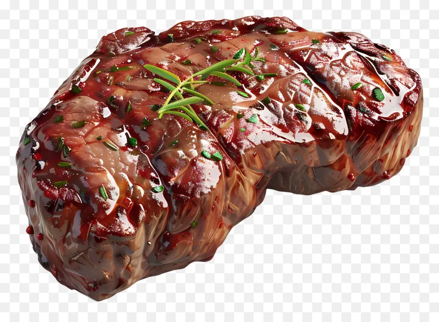 Viande Cuite，Steak Cru PNG