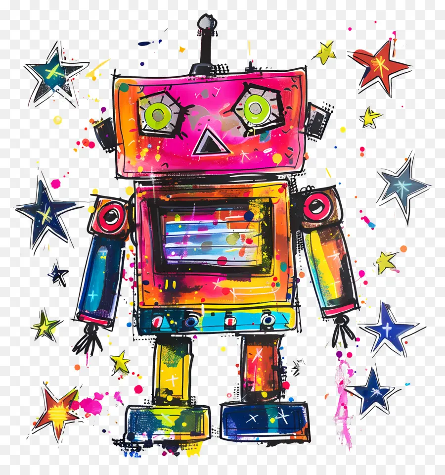 Robot，Coloré PNG