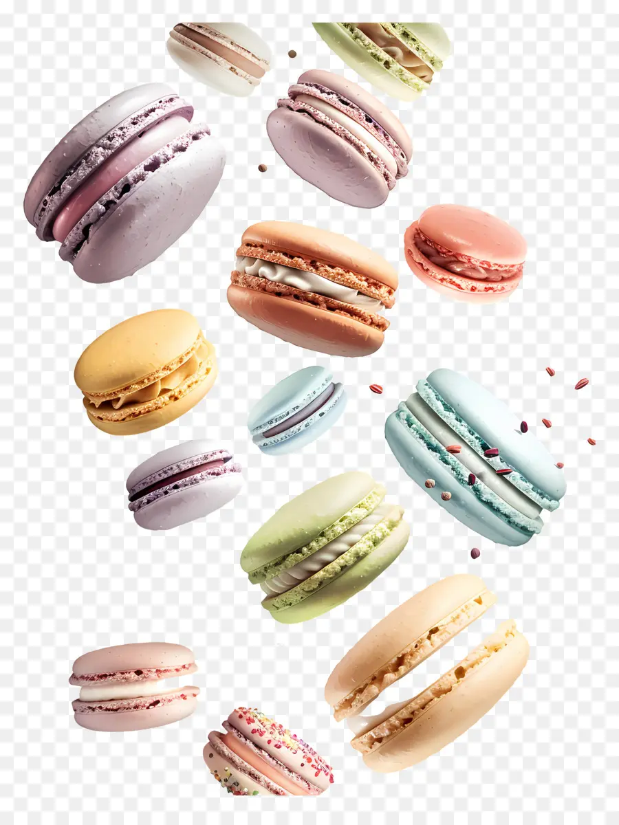 Macarons，Coloré PNG