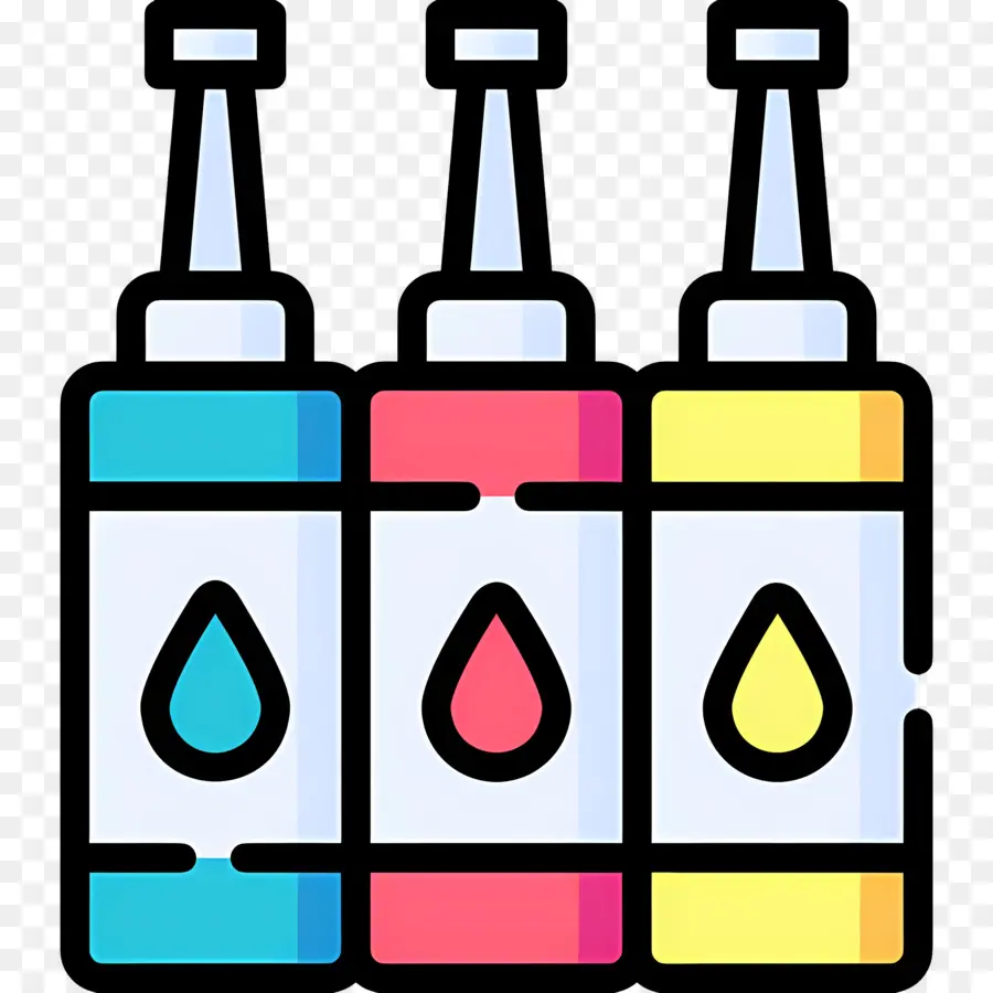 Bouteille De Peinture，Bouteilles Colorées PNG