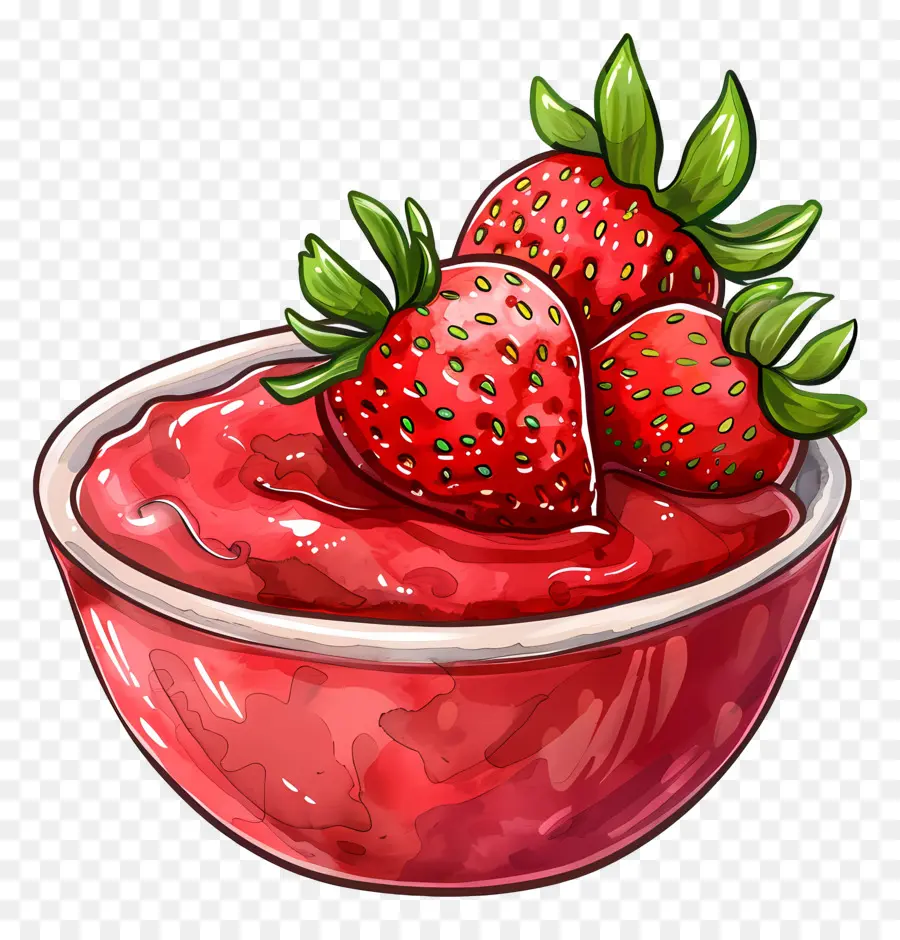 Pouding Aux Fraises，Dessert Aux Fraises PNG