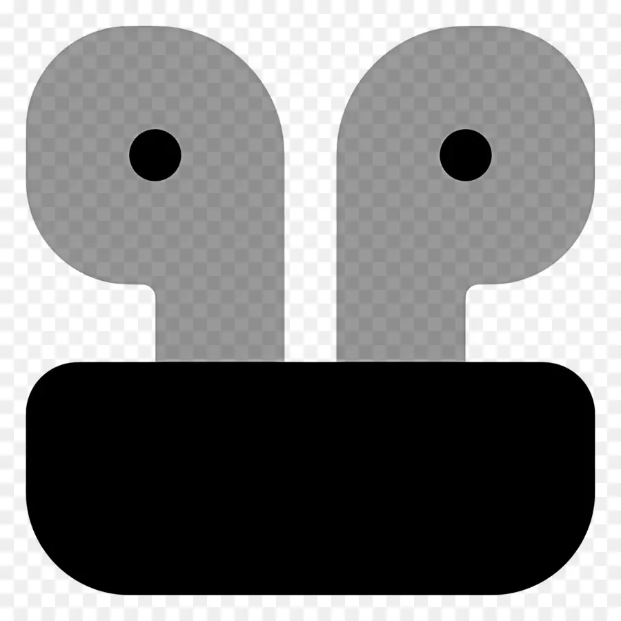 Airpods，Écouteurs Gris PNG