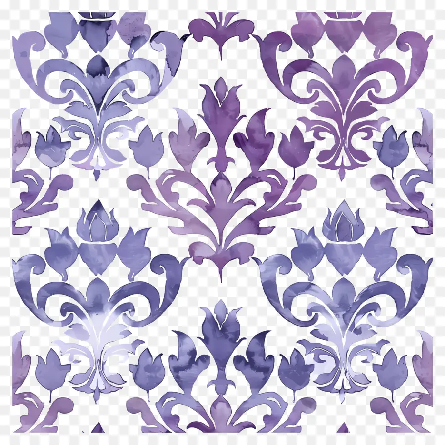 Fond Violet，Motif Floral Violet PNG