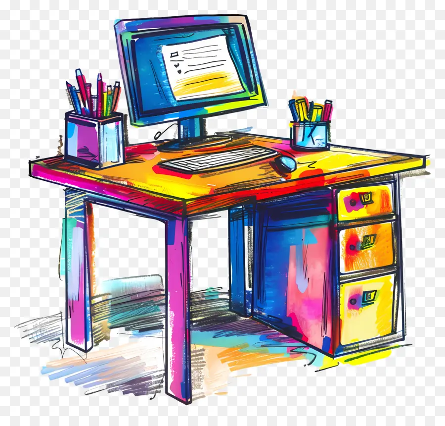 Bureau，Ordinateur Portable PNG