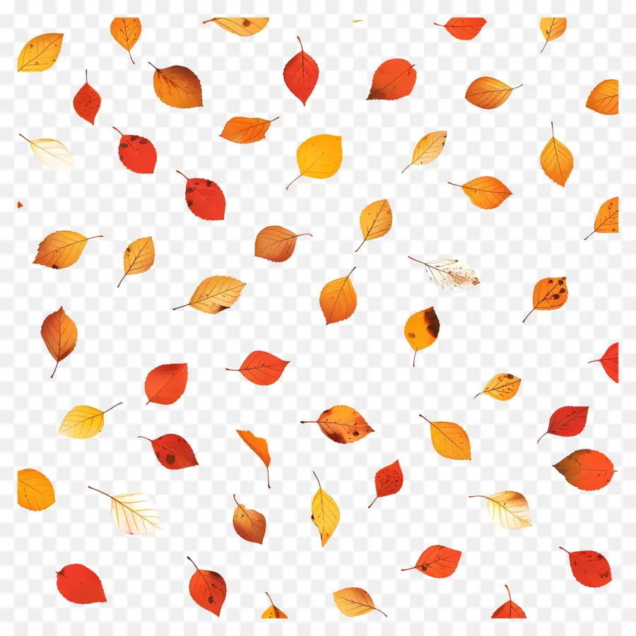 Fond D'automne，Feuilles Qui Tombent PNG