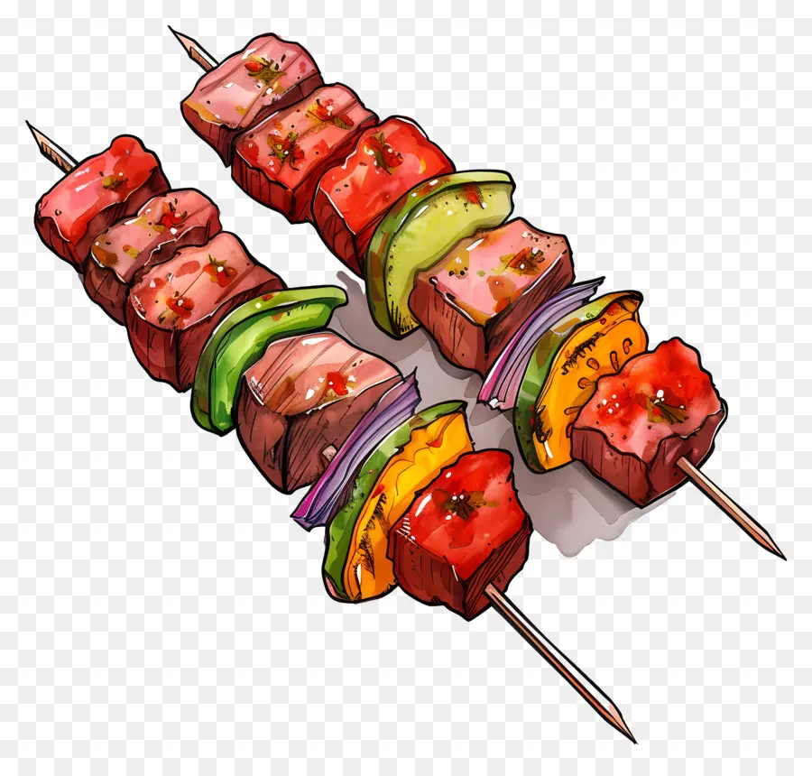 Brochettes De Viande，Brochettes PNG