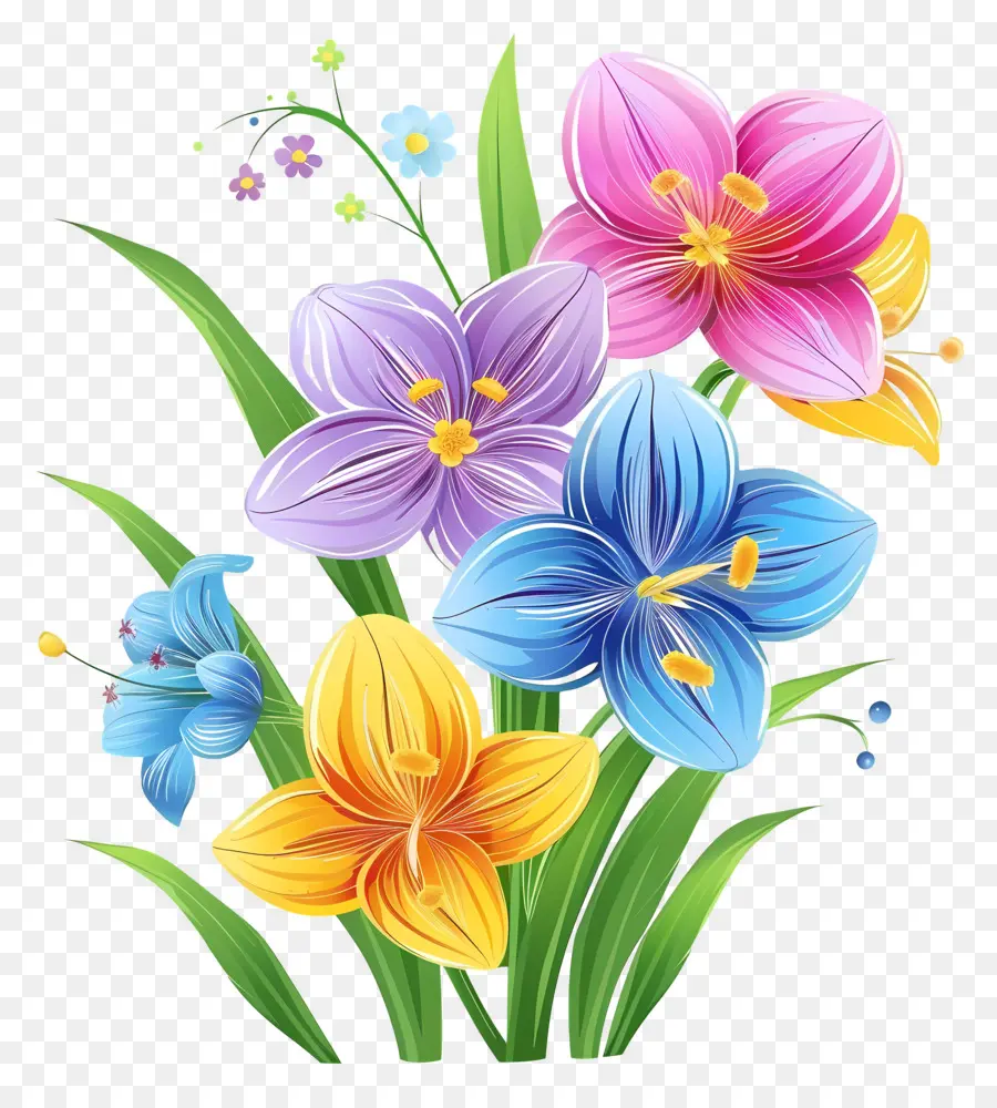 Fond De Printemps，Fleurs PNG