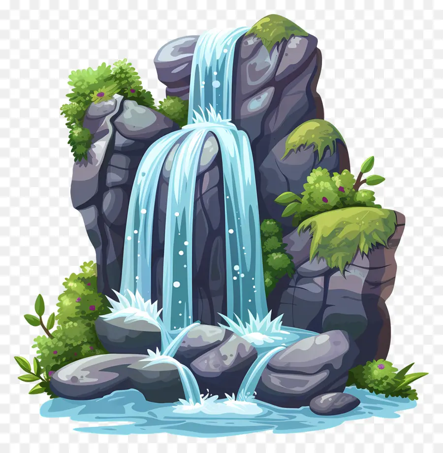 Cascade，Roches PNG