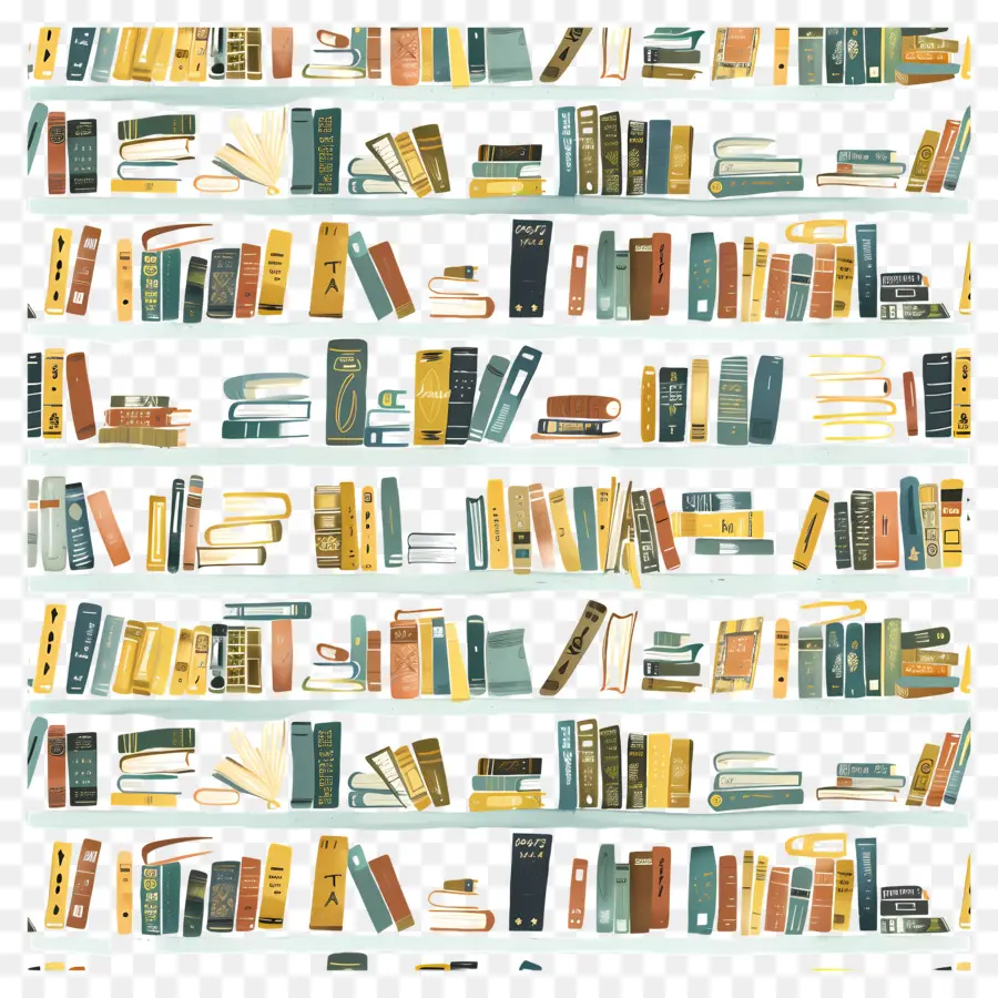 Modèle De Livres，Bibliothèque PNG