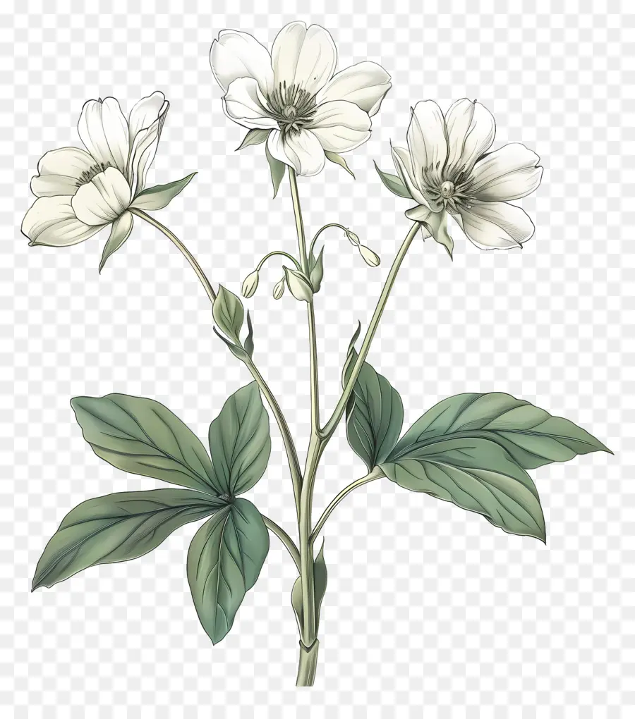 Fleurs Blanches，Fleurs PNG