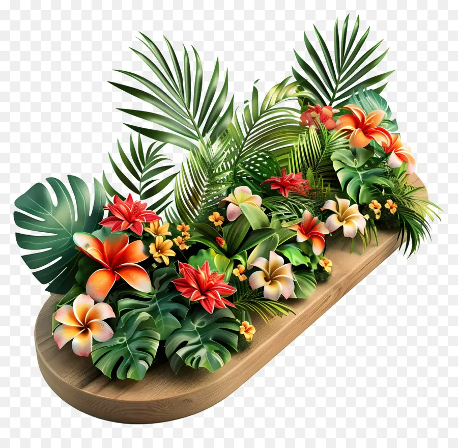 Jungle，Fleurs Tropicales PNG