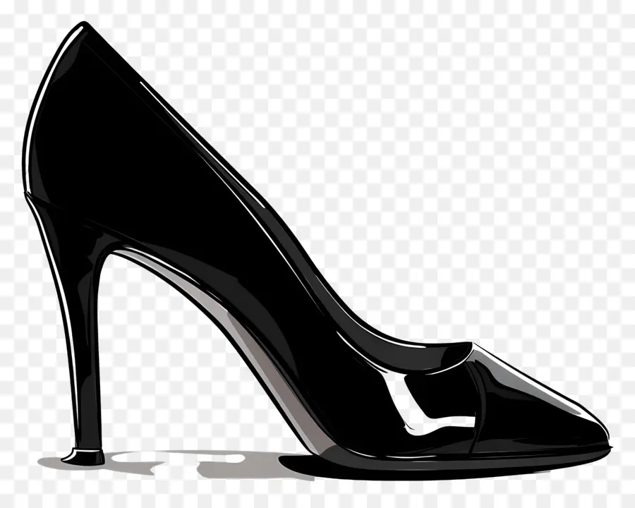 Chaussure à Talons Noire，Talons Hauts PNG