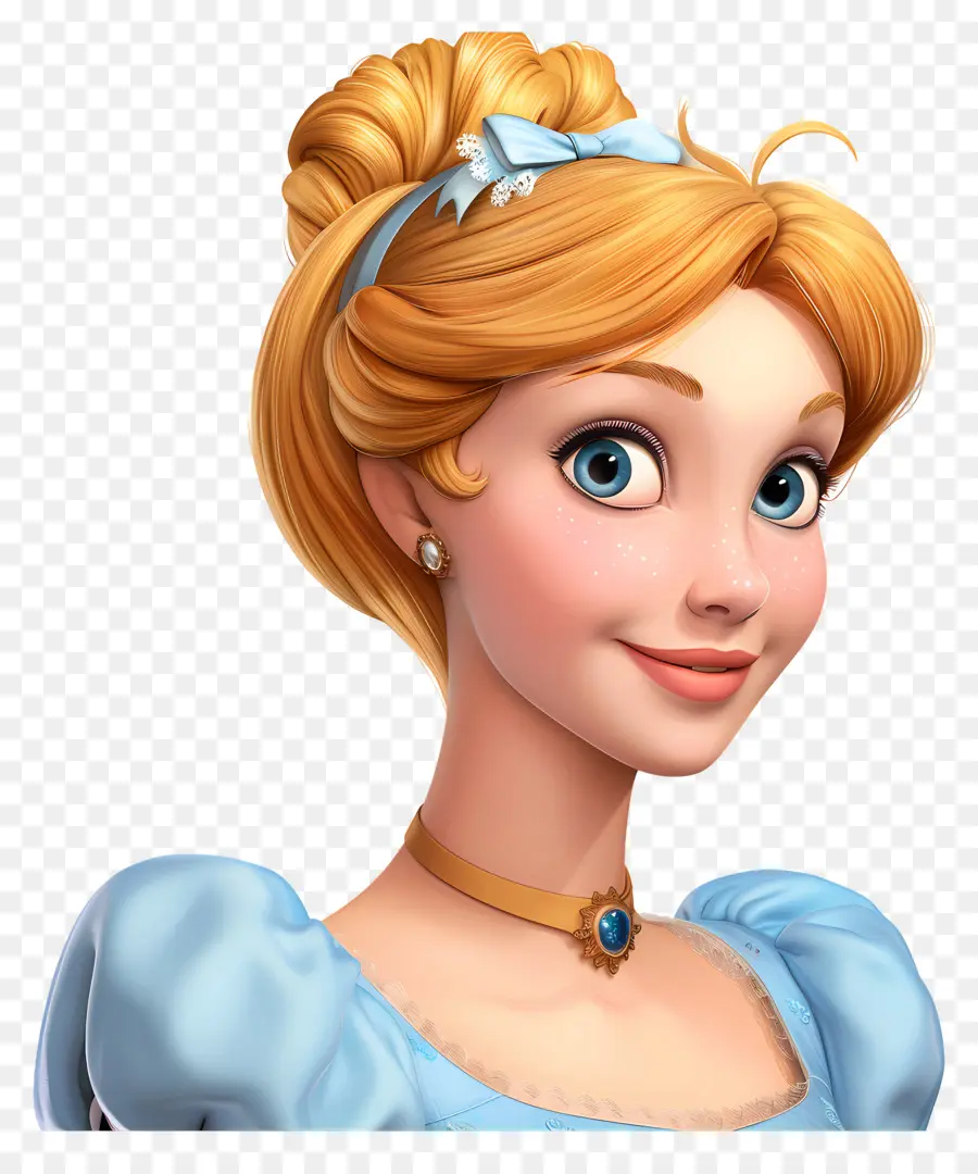 Princesse Cendrillon，Fille Blonde PNG