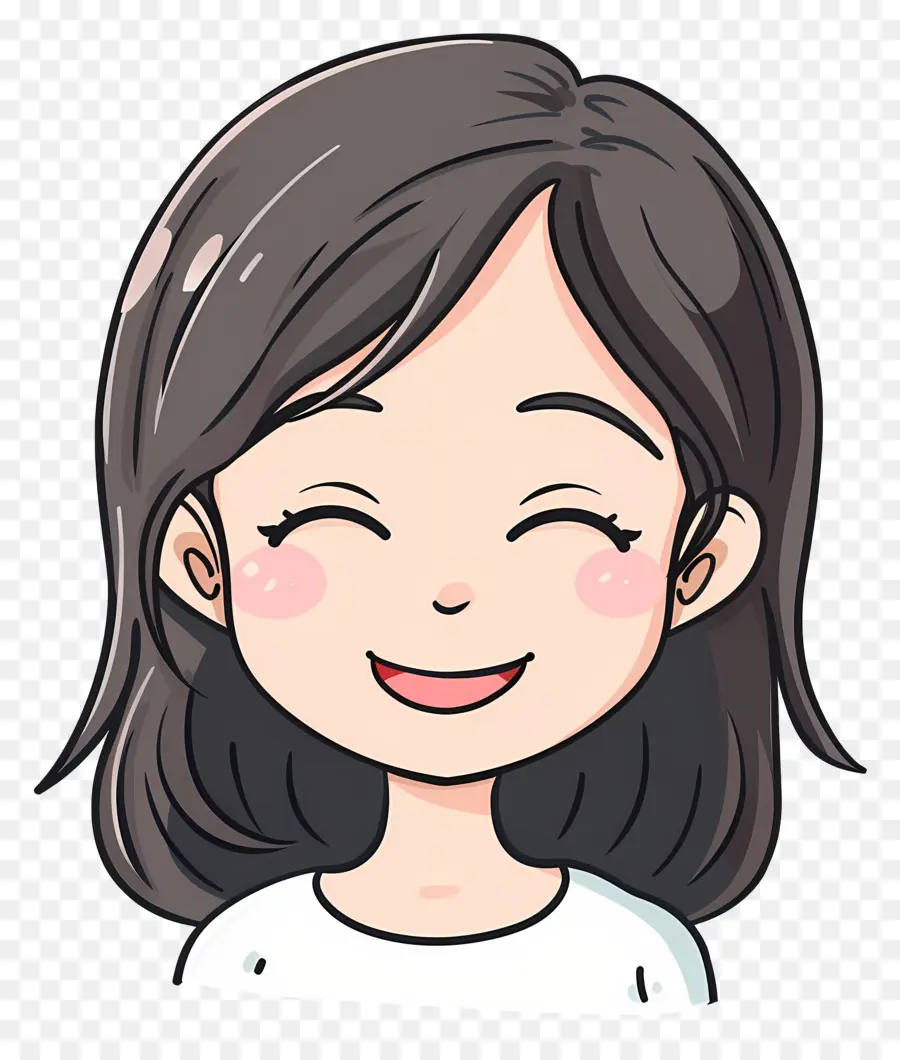 Tête De Femme Souriante，Fille Souriante PNG