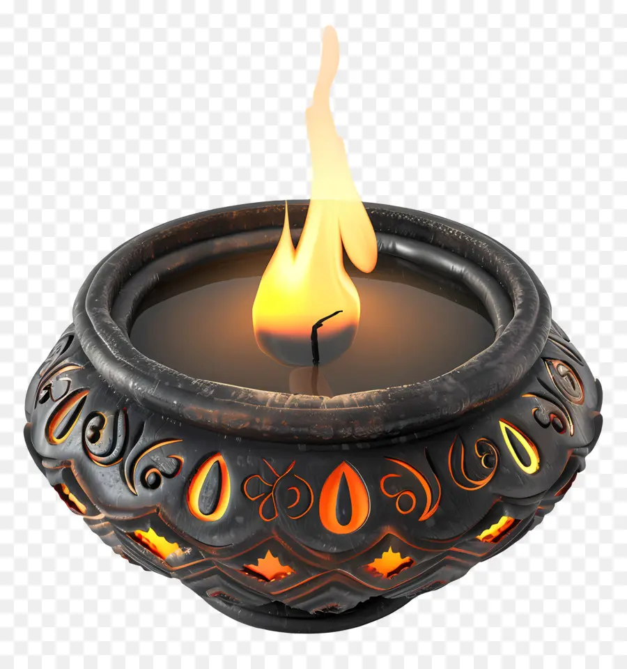 Lampe Diya，Bougie PNG