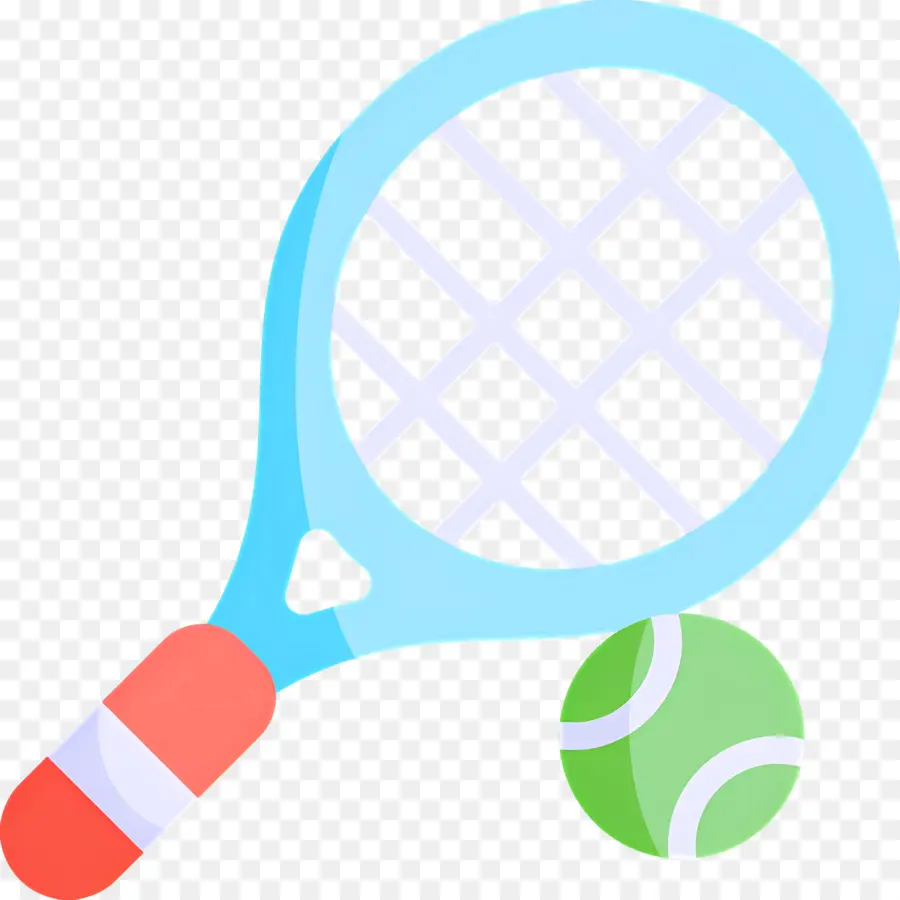 Raquette De Tennis，Raquette Et Balle De Tennis PNG