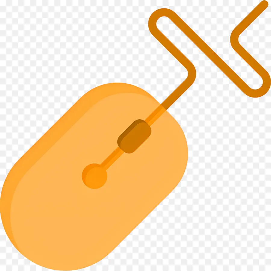 Souris D'ordinateur，Souris D'ordinateur Orange PNG