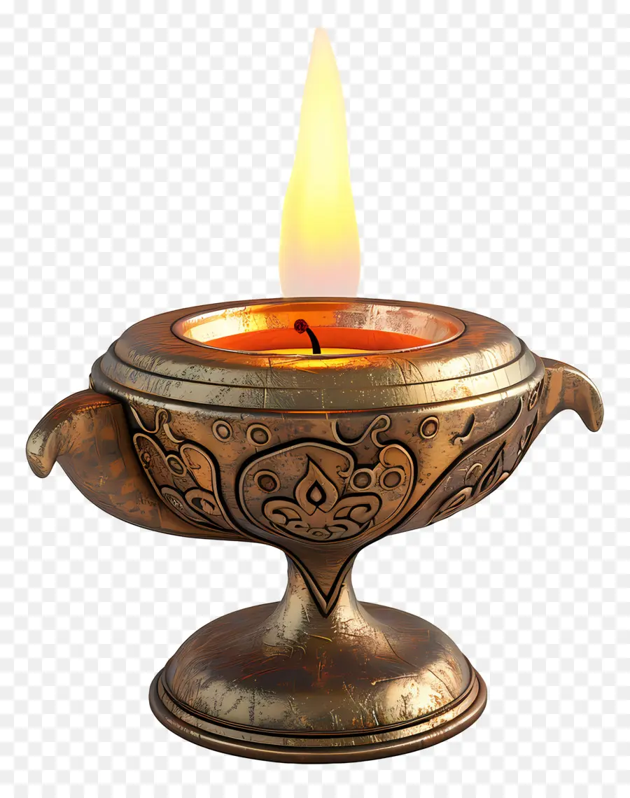 Lampe Diya，Bougie PNG