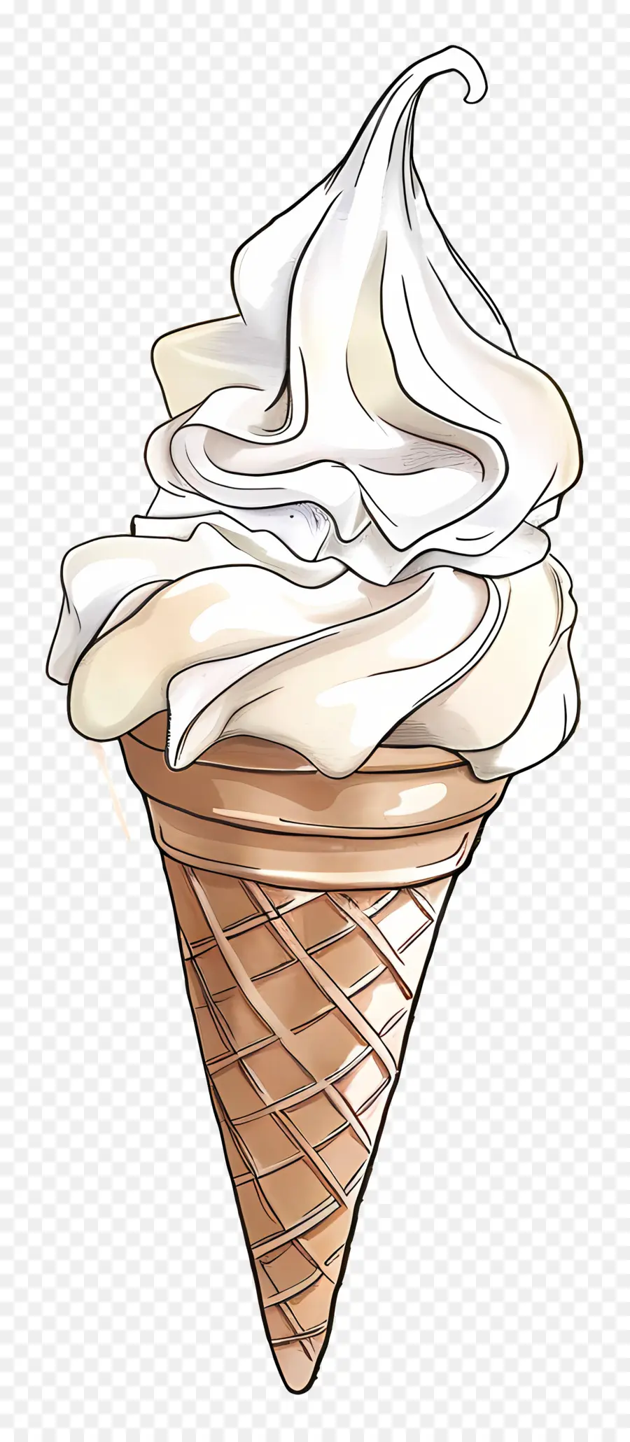 Cornet De Glace，Cornet De Crème Glacée PNG