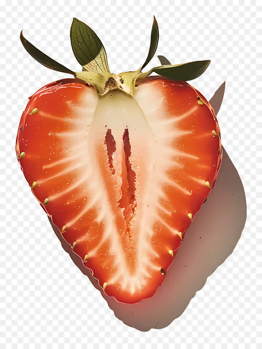 Demi Fraise，Tranche De Fraise PNG