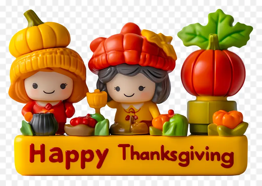 Joyeux Thanksgiving，Figurines De Thanksgiving PNG