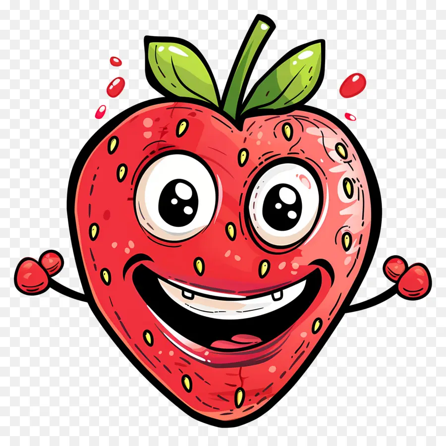 Fraise De Dessin Animé，Dessin Animé Aux Fraises PNG