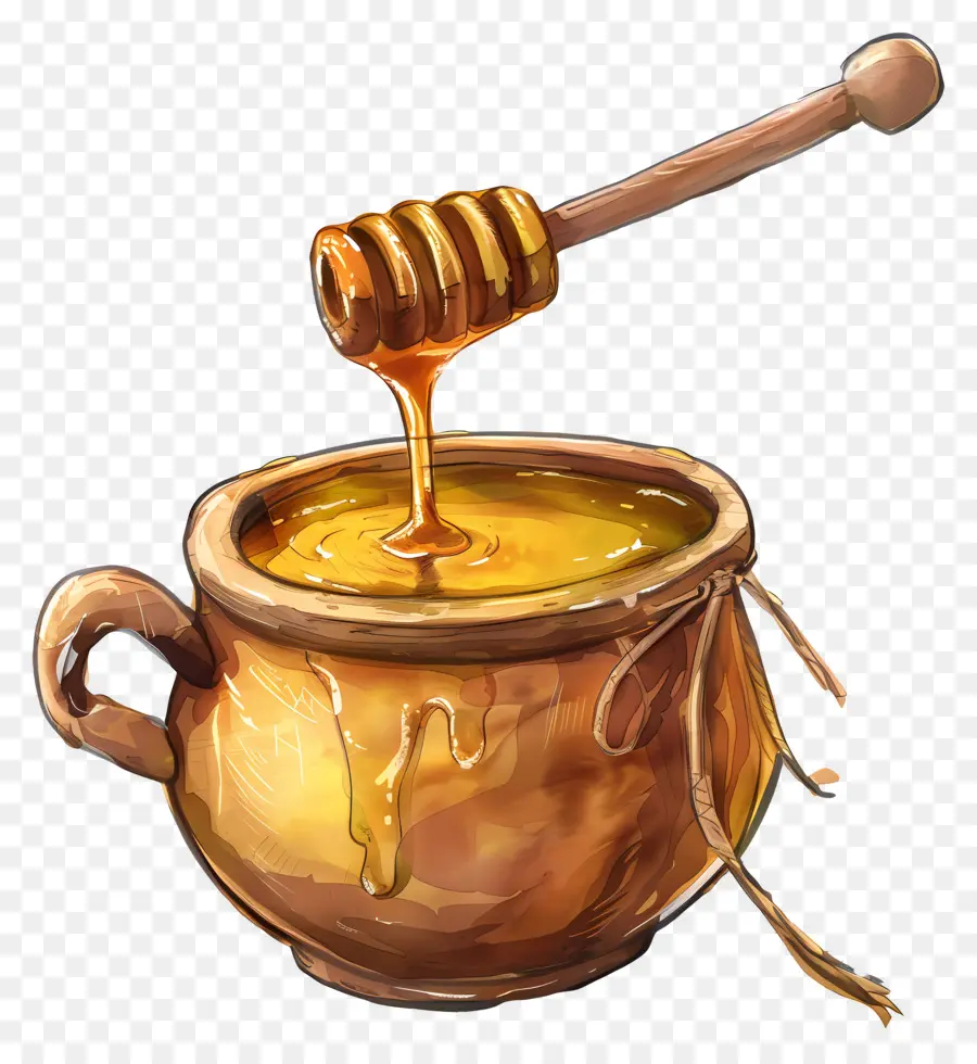 Pot De Miel，Louche De Miel PNG