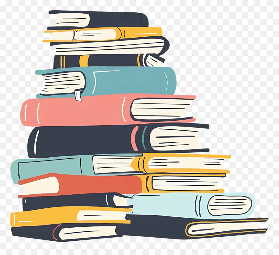 Livres，Pile De Livres PNG