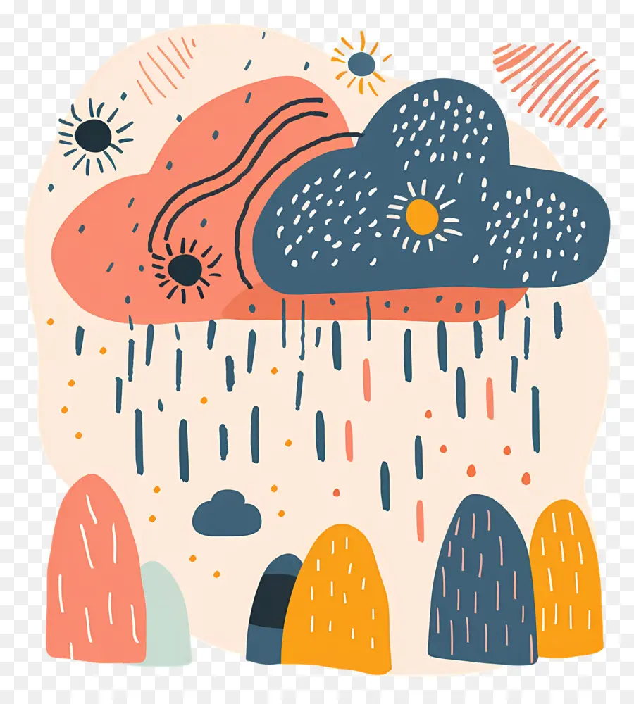 Pluie，Nuages PNG