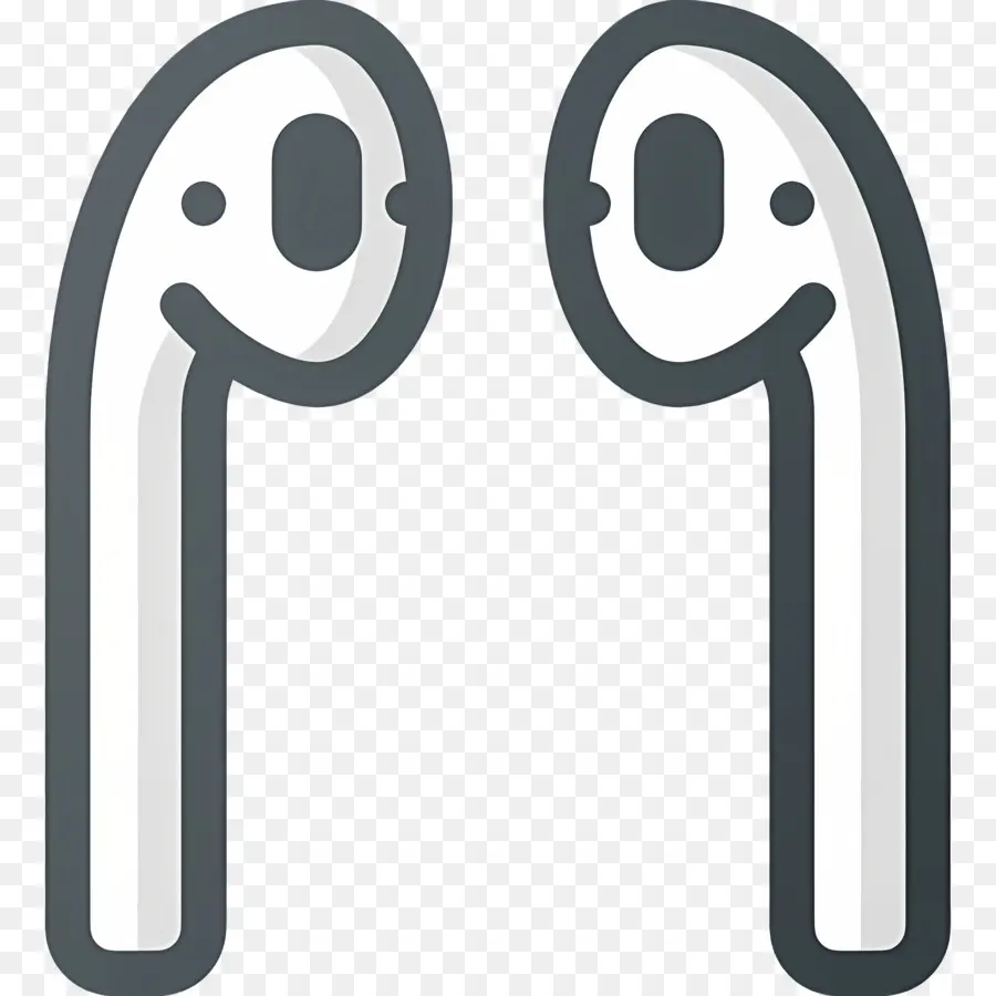 Airpods，Écouteurs Blancs PNG