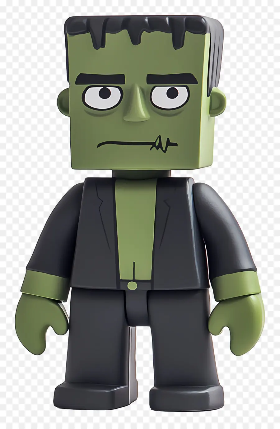 Frankenstein，Personnage Vert En Costume PNG