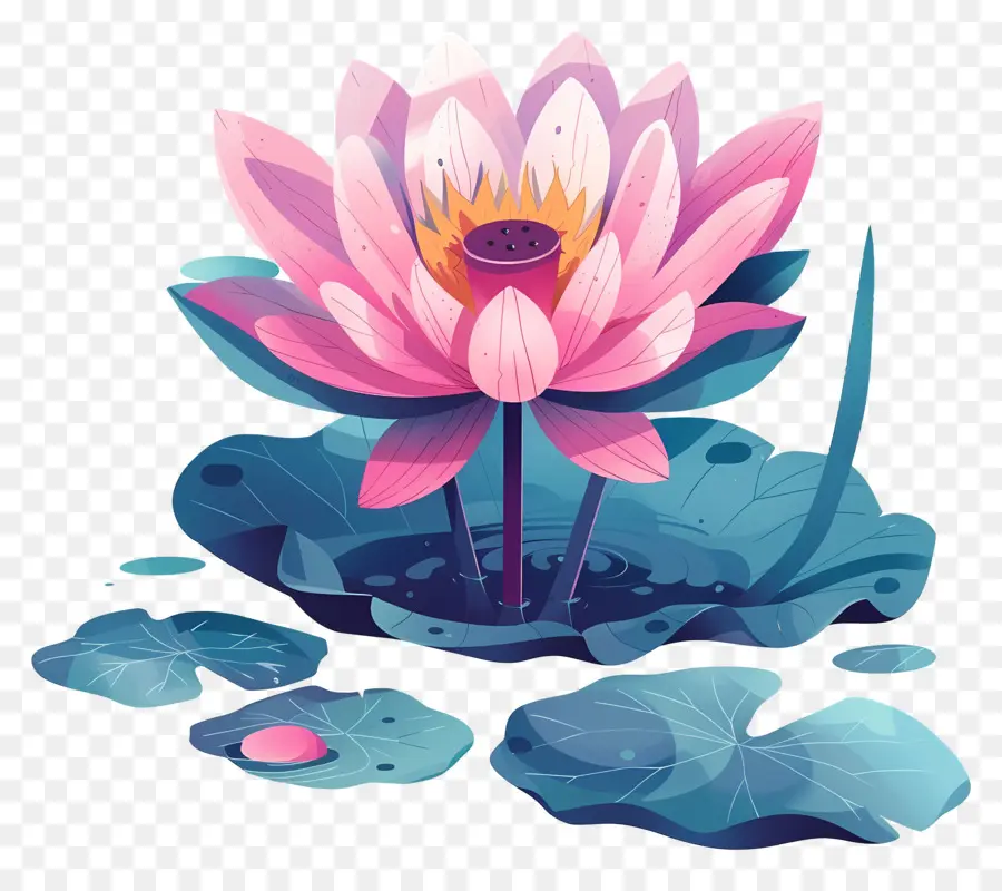 Étang De Lotus，Fleur De Lotus PNG