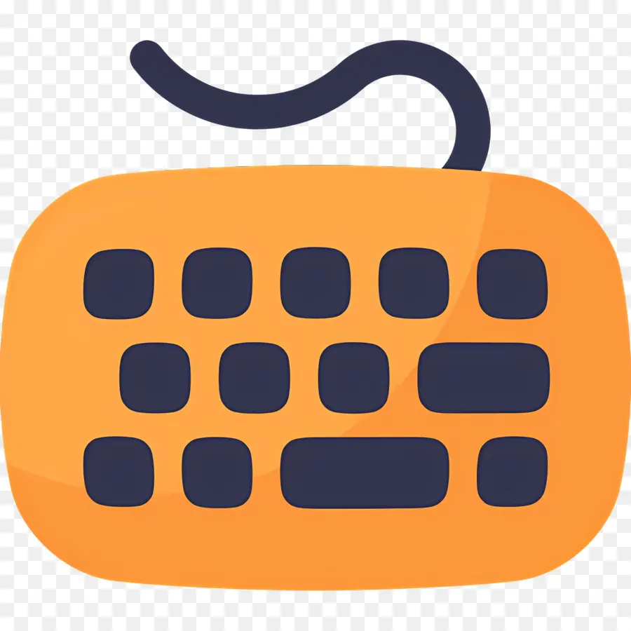 Clavier D'ordinateur，Clavier Orange PNG