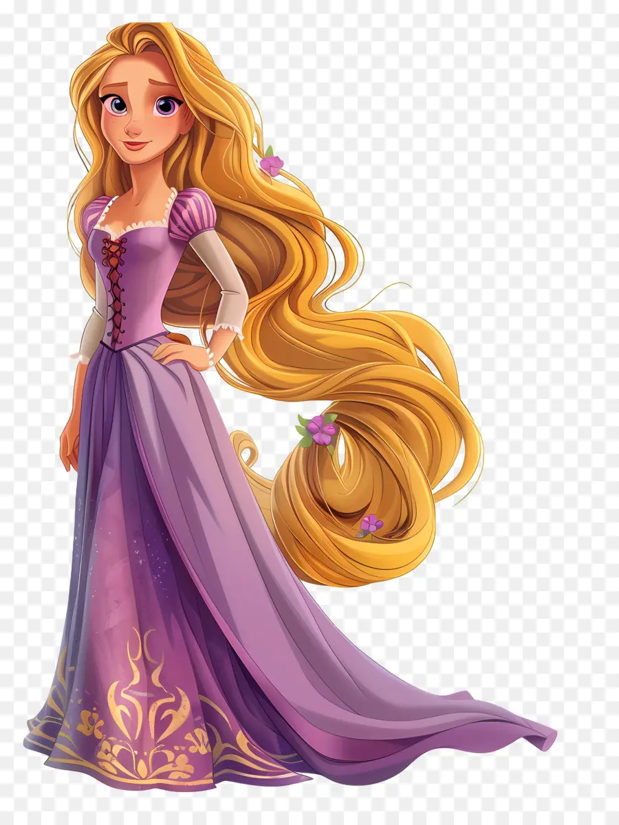 Princesse Raiponce，Fille Blonde PNG