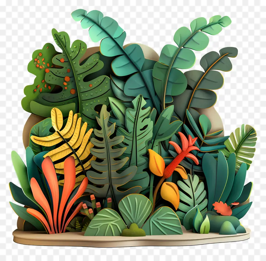 Jungle，Plantes Tropicales PNG