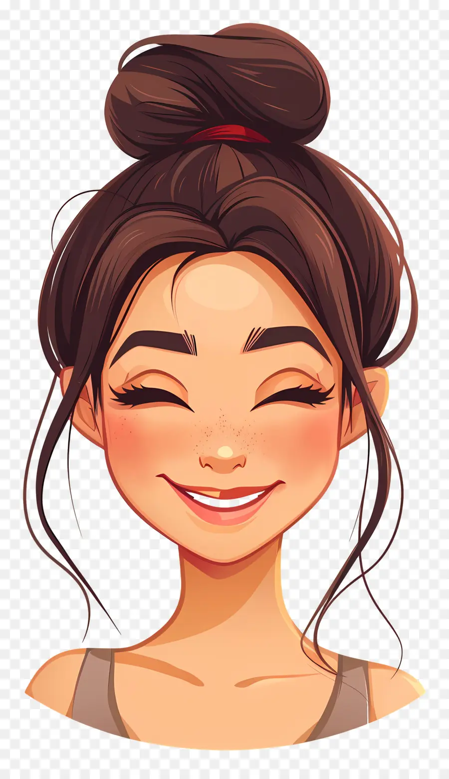 Tête De Femme Souriante，Fille Souriante PNG