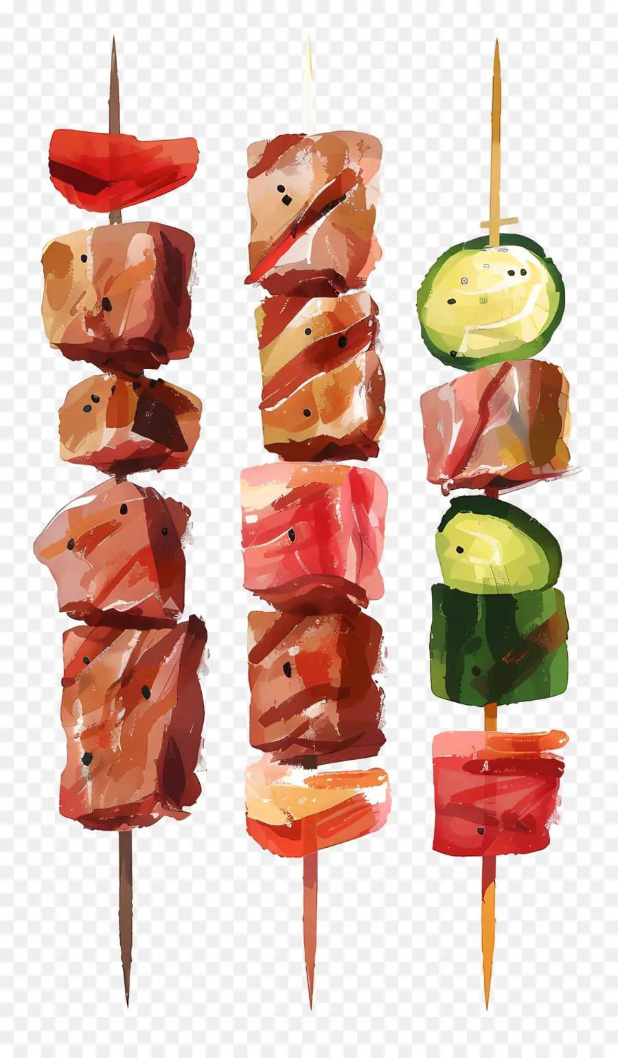 Brochettes De Viande，Brochettes PNG