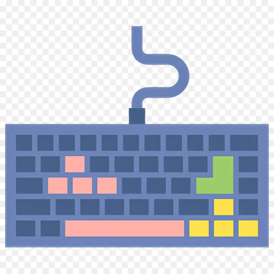 Clavier D'ordinateur，Clavier Coloré PNG