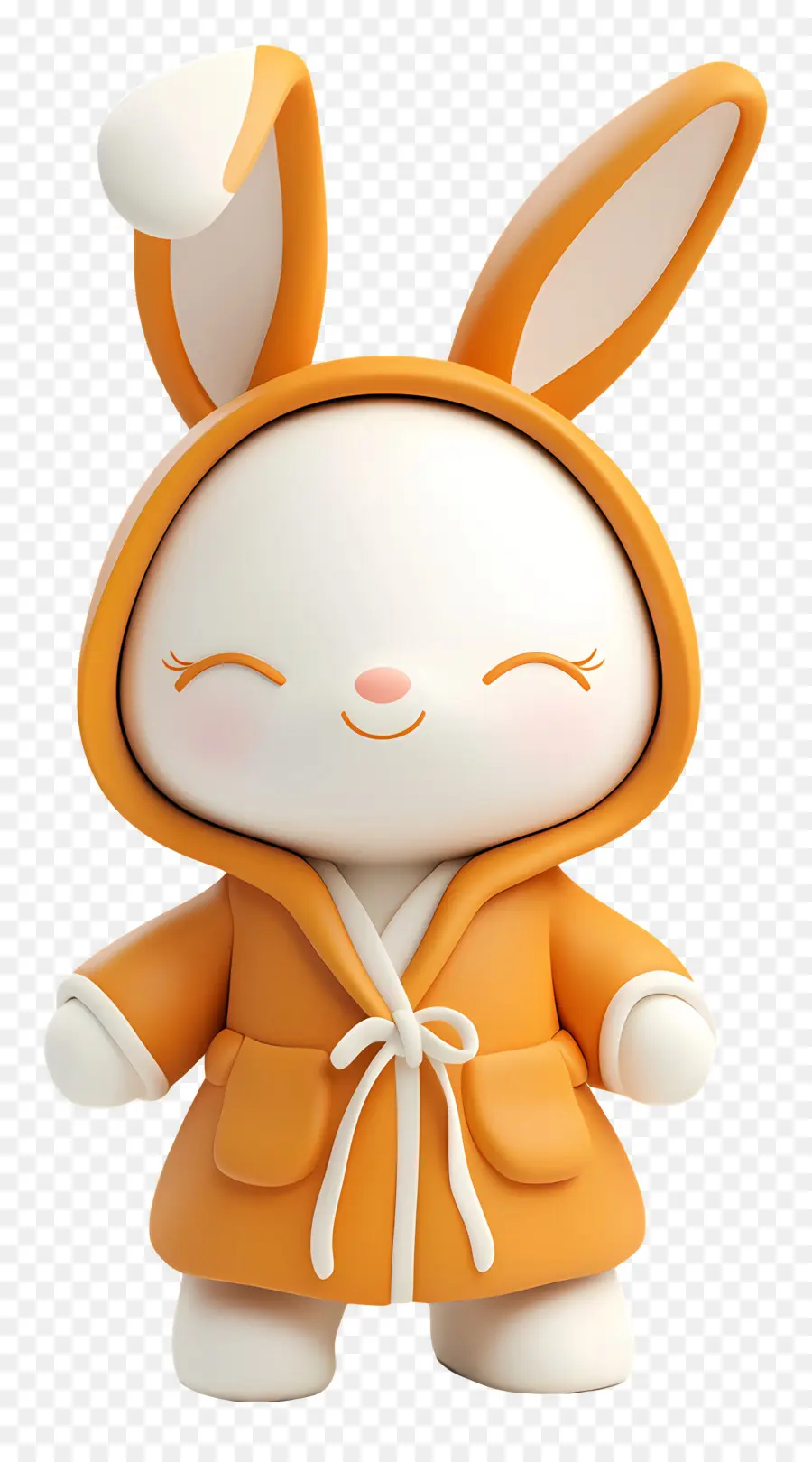 Peignoir De Bain，Lapin Mignon PNG