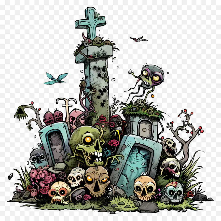 Cimetière De Zombies，Cimetière PNG