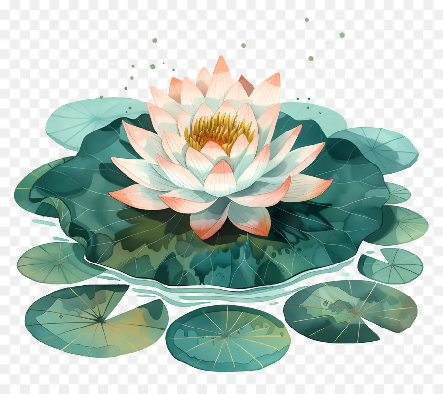 Étang De Lotus，Fleur De Lotus PNG