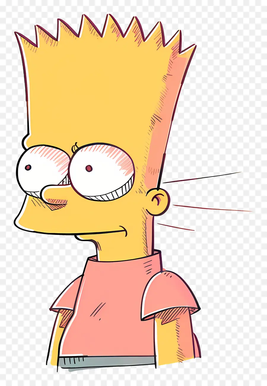 Bart Simpson，Peau Jaune PNG