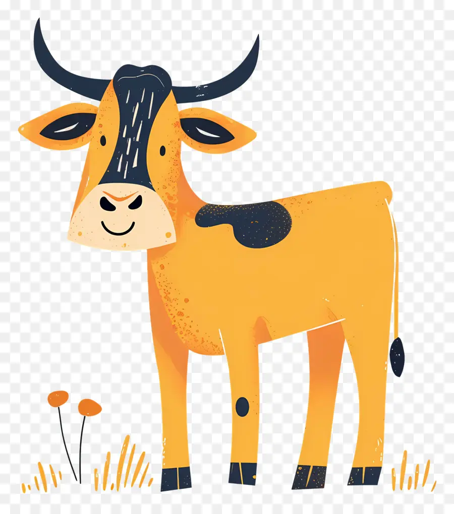 Vache，Vache Jaune PNG