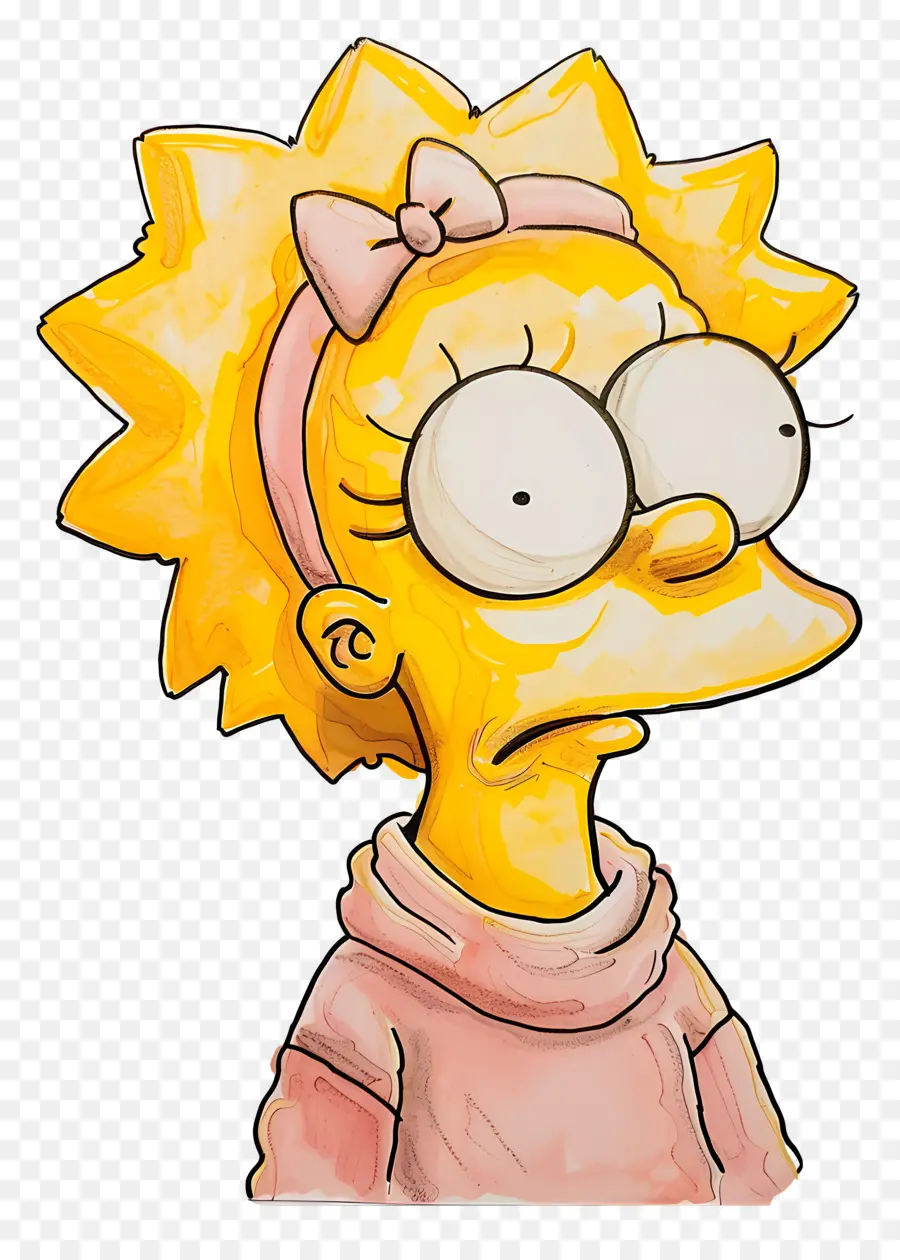 Maggie Simpson，Personnage De Dessin Animé Jaune PNG