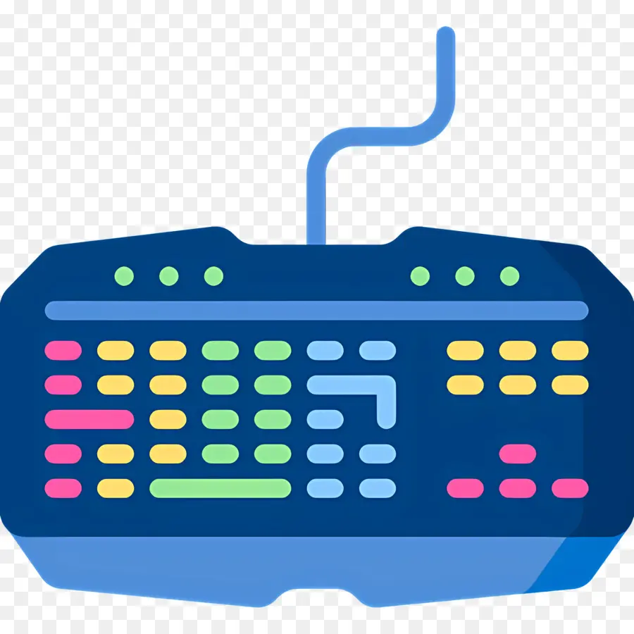 Clavier D'ordinateur，Clavier Coloré PNG