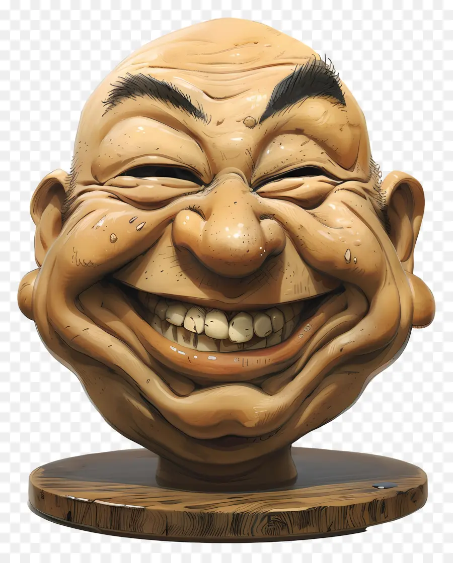 Tête D'homme Souriant，Visage Souriant PNG